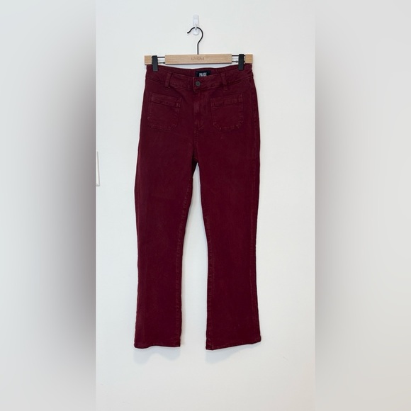 PAIGE Women's Claudine High Rise Slim Fit Flare Leg Jean , sz : 27 - Picture 6 of 13